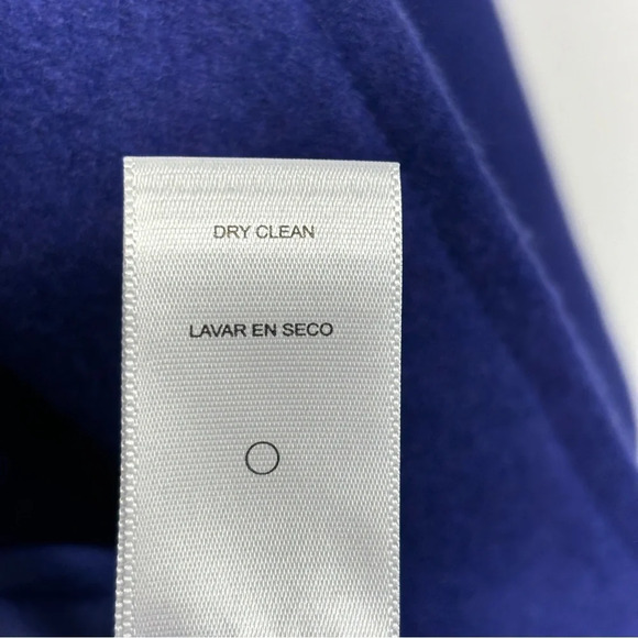 NWT Narciso Rodriguez Design Nation Wool Blend Blue Belted Coat L - Picture 5 of 7